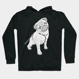 Pug Sketch Art Design Hoodie